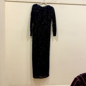 Black Sequence Teri Jon gown